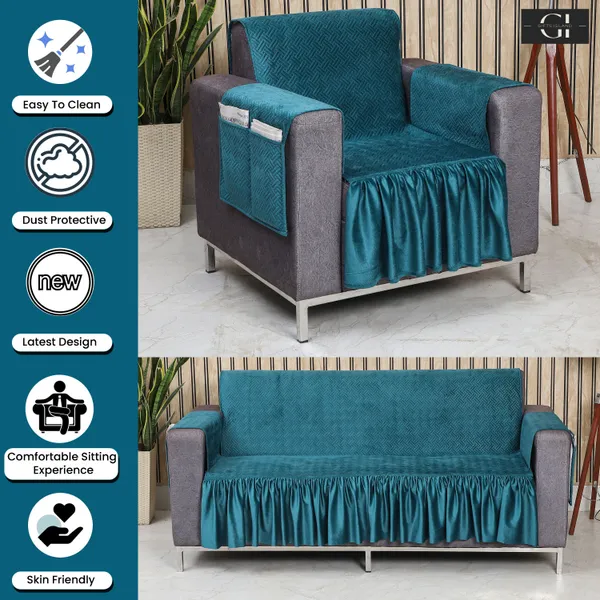 Gifts_Island_Velvet_3+1+1_Seater_Sofa_Checkered_Cover_(Pack_Of_3_Soft_Velvet_Teal_Green_Quilted_Frill_5_Seater_Sofa_Cover_With_Pocket_Arms)