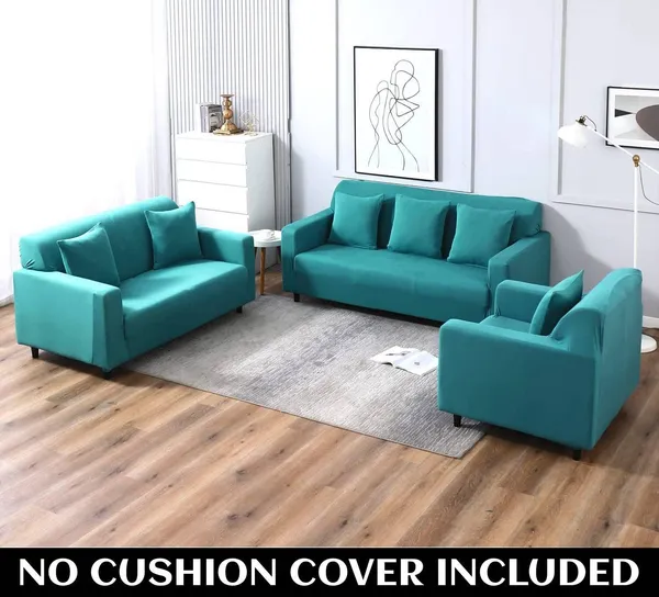 Gifts_Island_Polyester_3+1+1_Seater_Sofa_Plain_Cover_(Pack_Of_3_Teal_Blue)