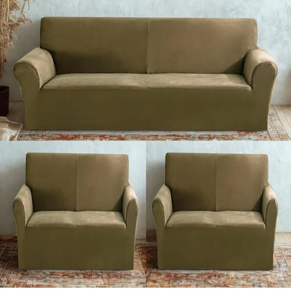 Gifts_Island_Velvet_3+1+1_Seater_Sofa_Plain_Cover_(Pack_Of_3_Gold)