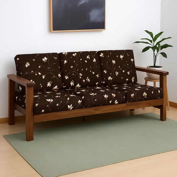 Gifts_Island_Polyester_3_Seater_Sofa_Floral_Cover_(Pack_Of_6_Brown)