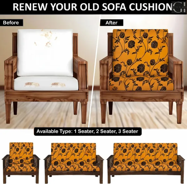 Gifts_Island_Polyester_1_Seater_Sofa_Floral_Cover_(Pack_Of_2_Gold_Black_Floral)