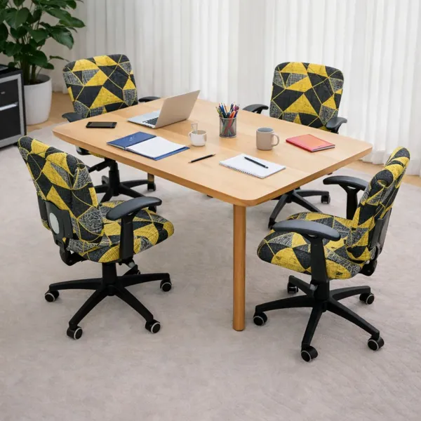 Gifts_Island_Polyester_4_Seater_Chair_Geometric_Cover_(Pack_Of_4_Yellow_Prism)