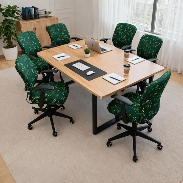 Gifts_Island_Polyester_6_Seater_Chair_Floral_Cover_(Pack_Of_6_Green_Stem)