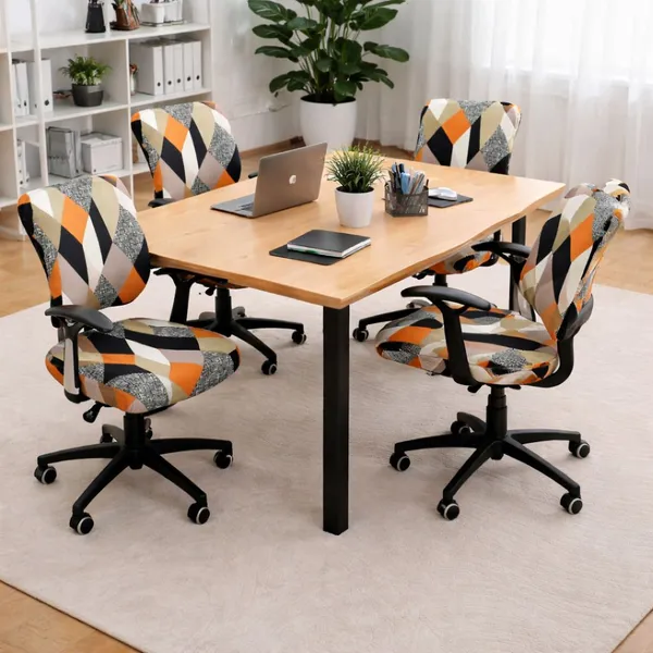 Gifts_Island_Polyester_4_Seater_Chair_Geometric_Cover_(Pack_Of_4_Orange_Prism)