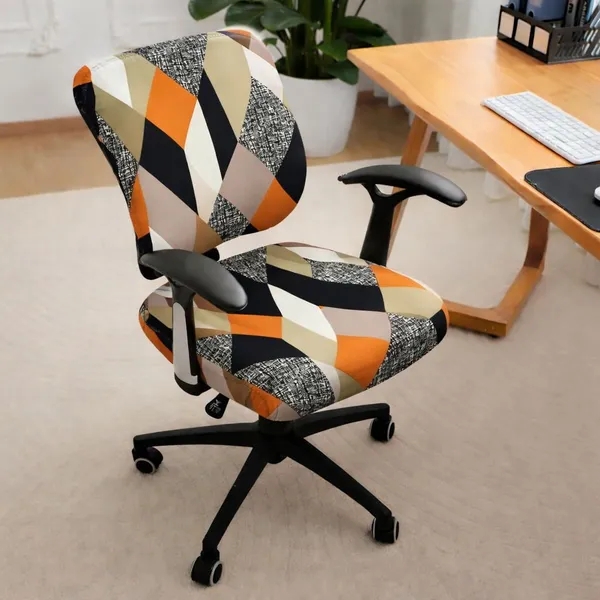 Gifts_Island_Polyester_1_Seater_Chair_Geometric_Coverorange_Prism)_-_Pack_Of_2