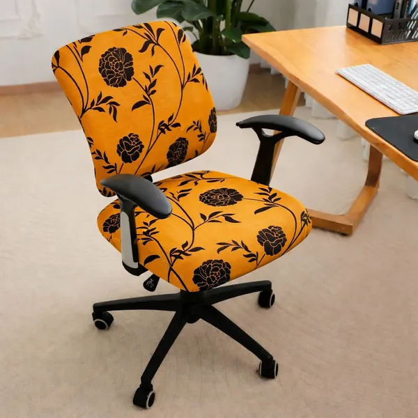 Gifts_Island_Polyester_1_Seater_Chair_Floral_Covergold_Black_Floral)_-_Pack_Of_2