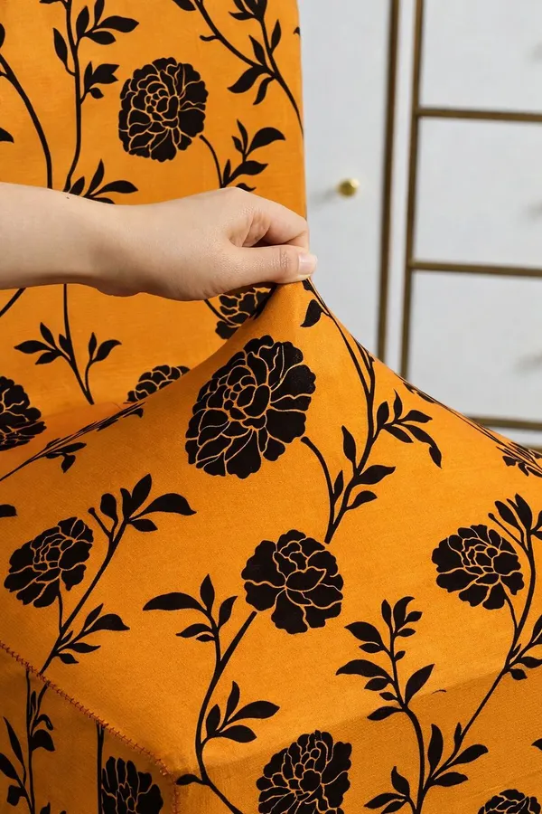 Gifts_Island_Polyester_1_Seater_Chair_Floral_Cover_(Pack_Of_6_Gold_Black_Floral)