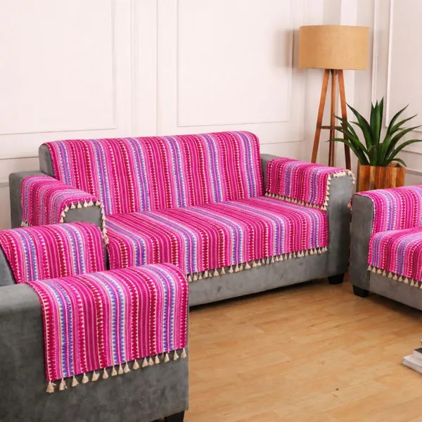 Gifts_Island_Cotton_3+1+1_Seater_Sofa_Striped_Cover_(Pack_Of_3_Ethnic_Boho_Striped_Washable_Acrylic_Cotton_Sofa_Cover_With_Tassels,_Pink)