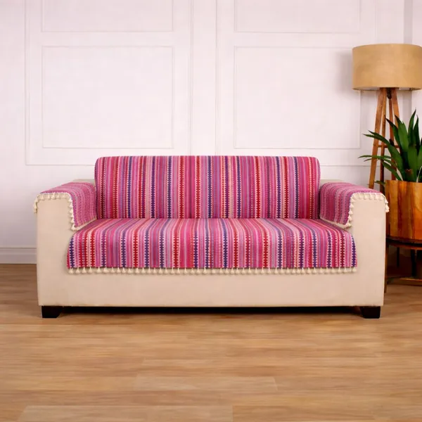 Gifts_Island_Cotton_2_Seater_Sofa_Striped_Cover_(_Ethnic_Boho_Striped_Washable_Acrylic_Cotton_Sofa_Cover_With_Tassels,_Pink)