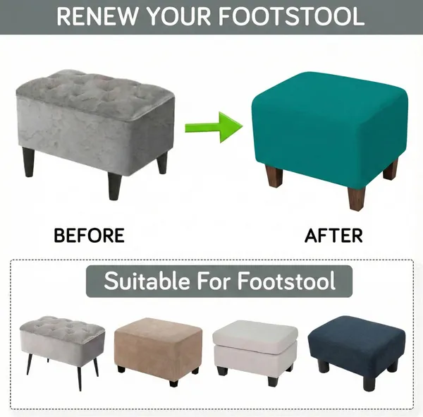 Gifts_Island_Polyester_1_Seater_Chair_Plain_Cover_(Pack_Of_2_Teal_Plain_Stretchable_Ottoman_Cover_For_Square_Footrest,Puffy)