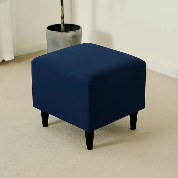 Gifts_Island_Polyester_1_Seater_Chair_Plain_Cover_(Pack_Of_2_Navy_Plain_Stretchable_Ottoman_Cover_For_Square_Footrest,Puffy)