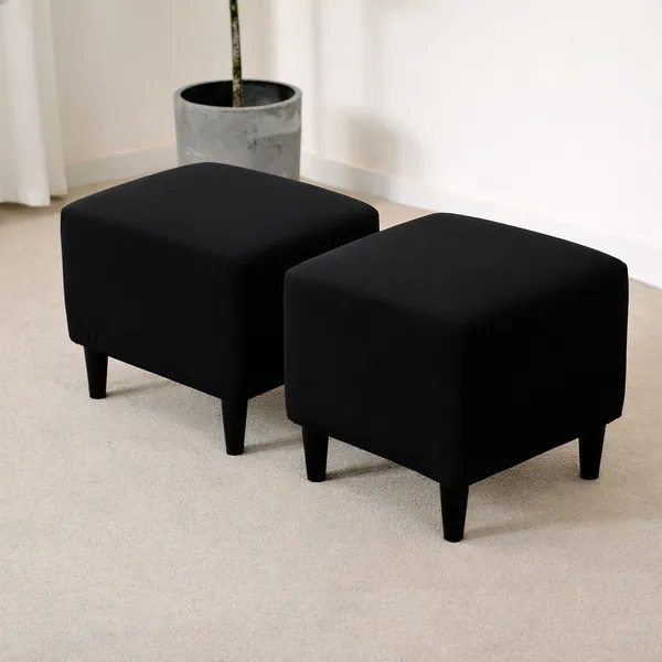 Gifts_Island_Polyester_1_Seater_Chair_Plain_Cover_(Pack_Of_2_Black_Plain_Stretchable_Ottoman_Cover_For_Square_Footrest,Puffy)