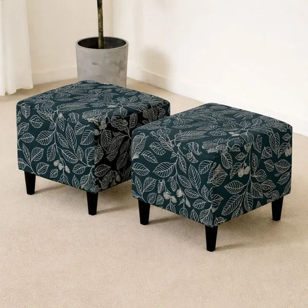 Gifts_Island_Polyester_1_Seater_Chair_Floral_Cover_(Pack_Of_2_Blue_Ash_Stretchable_Ottoman_Cover_For_Square_Footrest,Puffy)