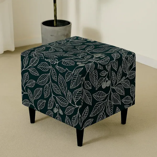 Gifts_Island_Polyester_1_Seater_Chair_Floral_Cover_(Pack_Of_2_Blue_Ash_Stretchable_Ottoman_Cover_For_Square_Footrest,Puffy)