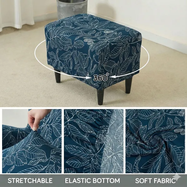 Gifts_Island_Polyester_1_Seater_Chair_Floral_Cover_(Pack_Of_2_Blue_Ash_Stretchable_Ottoman_Cover_For_Square_Footrest,Puffy)