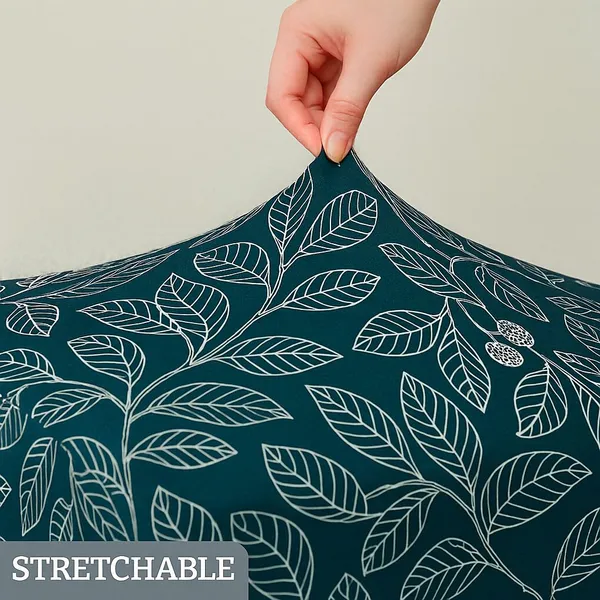 Gifts_Island_Polyester_1_Seater_Chair_Floral_Cover_(Pack_Of_2_Blue_Ash_Stretchable_Ottoman_Cover_For_Square_Footrest,Puffy)