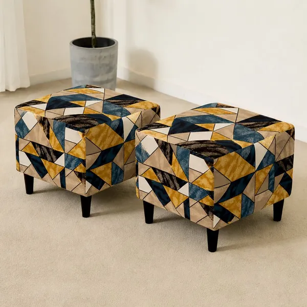 Gifts_Island_Polyester_1_Seater_Chair_Geometric_Cover_(Pack_Of_2_Antique_Prism_Stretchable_Ottoman_Cover_For_Square_Footrest,Puffy)