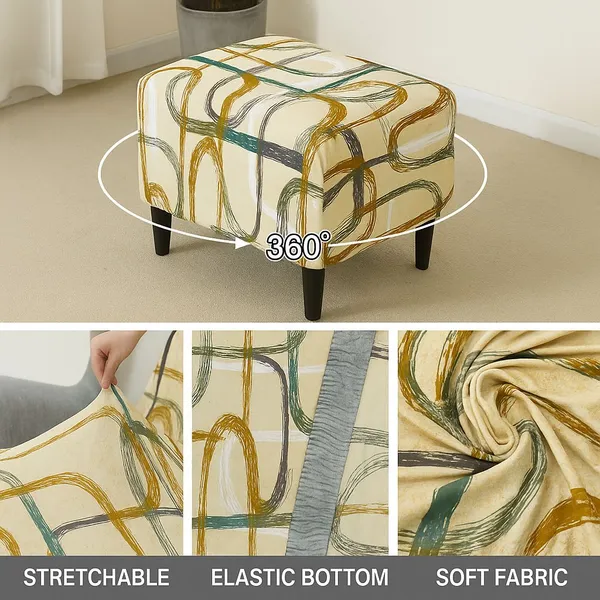 Gifts_Island_Polyester_1_Seater_Chair_Abstract_Cover_(Pack_Of_2_Beige_Art_Stretchable_Ottoman_Cover_For_Square_Footrest,Puffy)