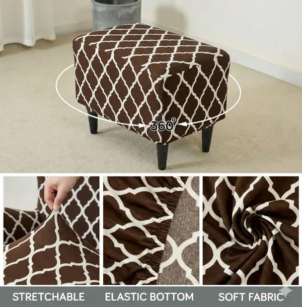 Gifts_Island_Polyester_1_Seater_Chair_Geometric_Cover_(Pack_Of_2_Brown_Diamond_Stretchable_Ottoman_Cover_For_Square_Footrest,Puffy)