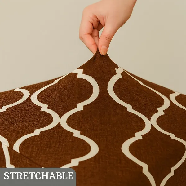 Gifts_Island_Polyester_1_Seater_Chair_Geometric_Cover_(Pack_Of_2_Brown_Diamond_Stretchable_Ottoman_Cover_For_Square_Footrest,Puffy)