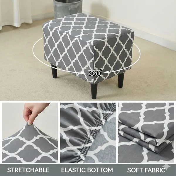 Gifts_Island_Polyester_1_Seater_Chair_Geometric_Cover_(Pack_Of_2_Grey_Diamond_Stretchable_Ottoman_Cover_For_Square_Footrest,Puffy)