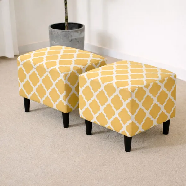Gifts_Island_Polyester_1_Seater_Chair_Geometric_Cover_(Pack_Of_2_Beige_Diamond_Stretchable_Ottoman_Cover_For_Square_Footrest,Puffy)
