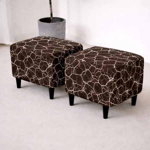 Gifts_Island_Polyester_1_Seater_Chair_Geometric_Cover_(Pack_Of_2_Brown_Marble_Stretchable_Ottoman_Cover_For_Square_Footrest,Puffy)