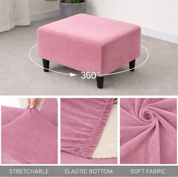 Gifts_Island_Velvet_1_Seater_Chair_Plain_Cover_(Pack_Of_2_Onion_Velvet_Stretchable_Ottoman_Cover_For_Square_Footrest,Puffy)