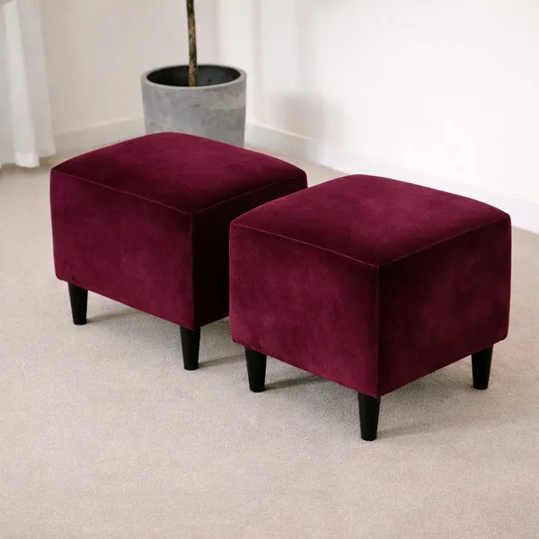 Gifts_Island_Velvet_1_Seater_Chair_Plain_Cover_(Pack_Of_2_Wine_Velvet_Stretchable_Ottoman_Cover_For_Square_Footrest,Puffy)