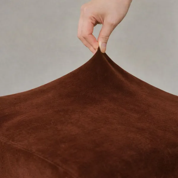 Gifts_Island_Velvet_1_Seater_Chair_Plain_Cover_(Pack_Of_2_Brown_Velvet_Stretchable_Ottoman_Cover_For_Square_Footrest,Puffy)