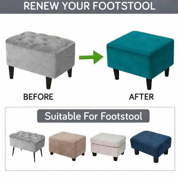 Gifts_Island_Velvet_1_Seater_Chair_Plain_Cover_(Pack_Of_2_Teal_Green_Velvet_Stretchable_Ottoman_Cover_For_Square_Footrest,Puffy)