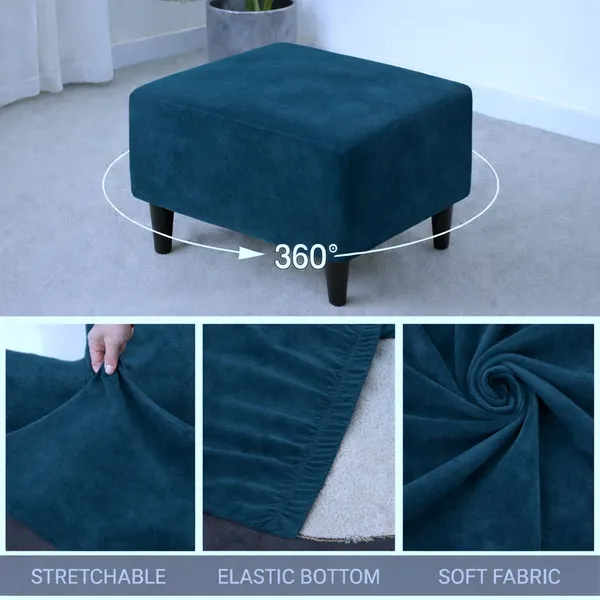 Gifts_Island_Velvet_1_Seater_Chair_Plain_Cover_(Pack_Of_2_Blue_Velvet_Stretchable_Ottoman_Cover_For_Square_Footrest,Puffy)