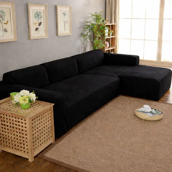 Gifts_Island_Velvet_3+3_Seater_L-Shape_Sofa_Plain_Cover_(Pack_Of_2_Black_Velvet)