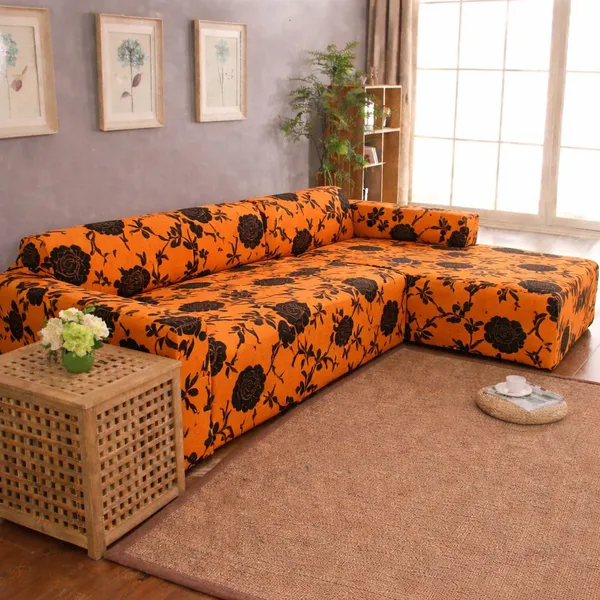 Gifts_Island_Polyester_3+3_Seater_L-Shape_Sofa_Floral_Cover_(Pack_Of_2_Gold_Black_Floral)