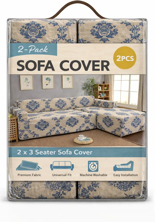 Gifts_Island_Polyester_3+3_Seater_L-Shape_Sofa_Floral_Cover_(Pack_Of_2_Beige_Damask)