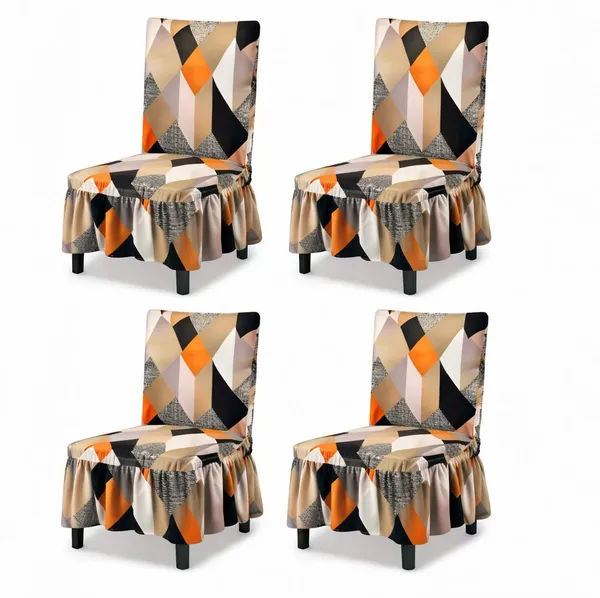 Gifts_Island_Polyester_4_Seater_Chair_Abstract_Cover_(Pack_Of_4_Orange_Prism)