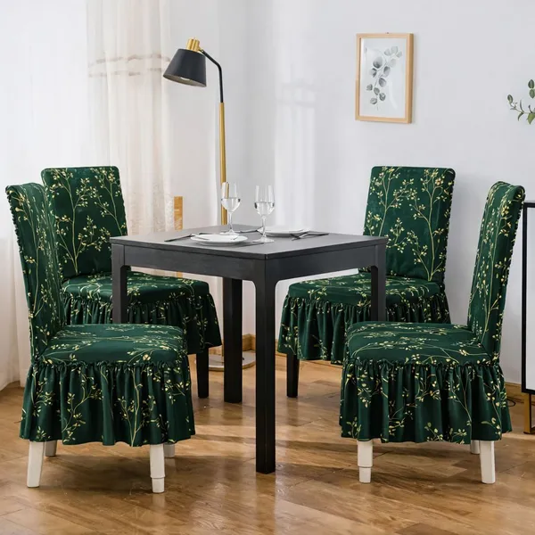 Gifts_Island_Polyester_4_Seater_Chair_Floral_Cover_(Pack_Of_4_Green_Stem)