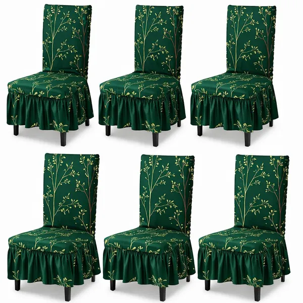Gifts_Island_Polyester_6_Seater_Chair_Floral_Cover_(Pack_Of_6_Green_Stem)