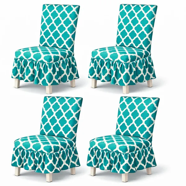 Gifts_Island_Polyester_4_Seater_Chair_Geometric_Cover_(Pack_Of_4_Teal_Diamond)