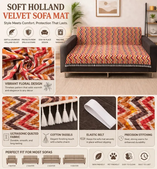 Gifts_Island_Velvet_3_Seater_Sofa_Striped_Cover_(_Maroon_Wave)