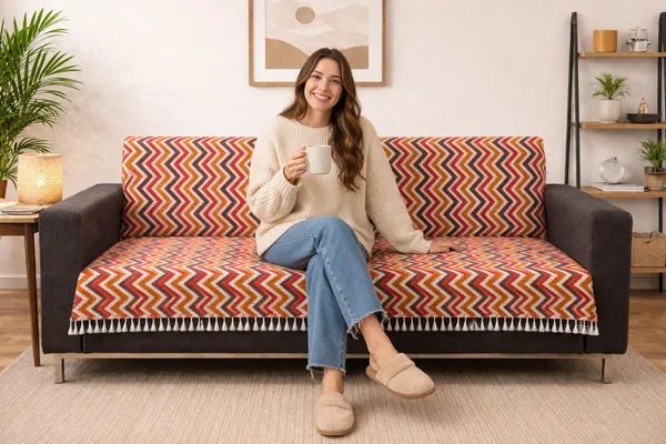 Gifts_Island_Velvet_3_Seater_Sofa_Striped_Cover_(_Maroon_Wave)