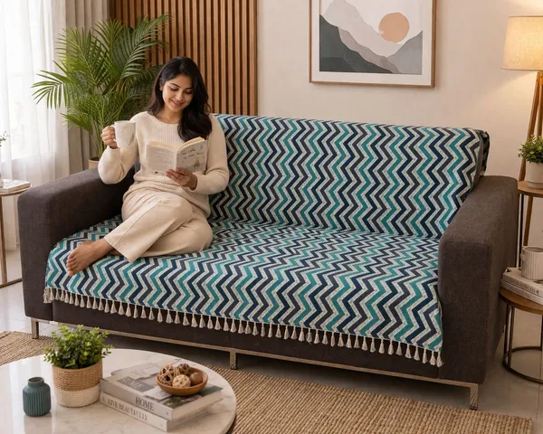 Gifts_Island_Velvet_3_Seater_Sofa_Striped_Cover_(_Blue_Wave)