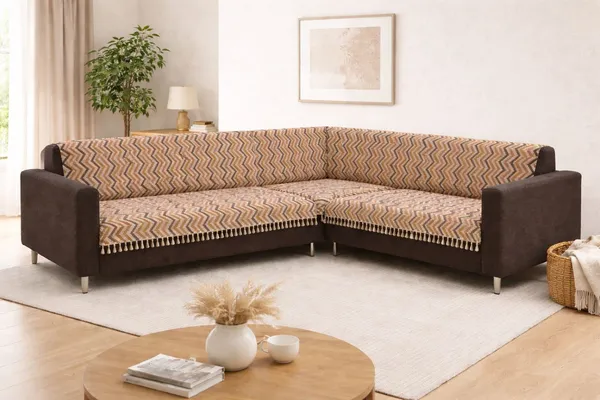 Gifts_Island_Velvet_3+3_Seater_L-Shape_Sofa_Striped_Cover_(Pack_Of_2_Brown_Wave)
