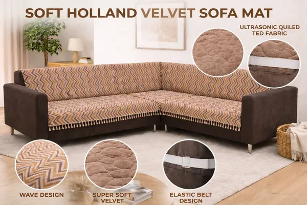 Gifts_Island_Velvet_3+3_Seater_L-Shape_Sofa_Striped_Cover_(Pack_Of_2_Brown_Wave)