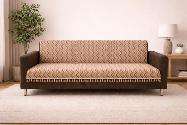 Gifts_Island_Velvet_3_Seater_Sofa_Striped_Cover_(_Brown_Wave)