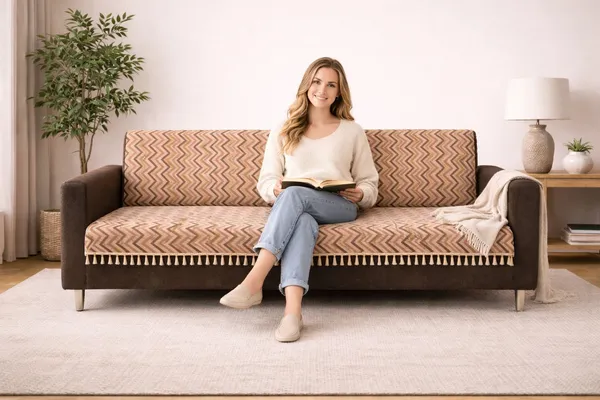 Gifts_Island_Velvet_3_Seater_Sofa_Striped_Cover_(_Brown_Wave)