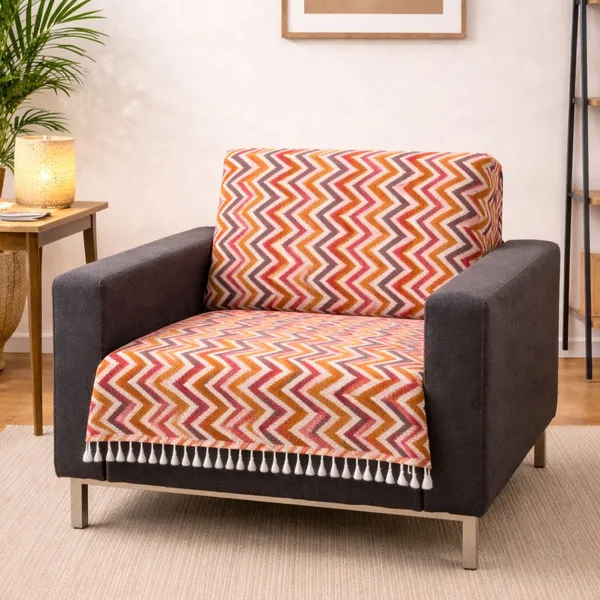 Gifts_Island_Velvet_1_Seater_Sofa_Striped_Cover_(_Maroon_Wave)
