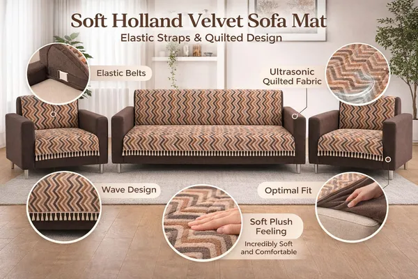 Gifts_Island_Velvet_3+1+1_Seater_Sofa_Striped_Cover_(Pack_Of_3_Brown_Wave)