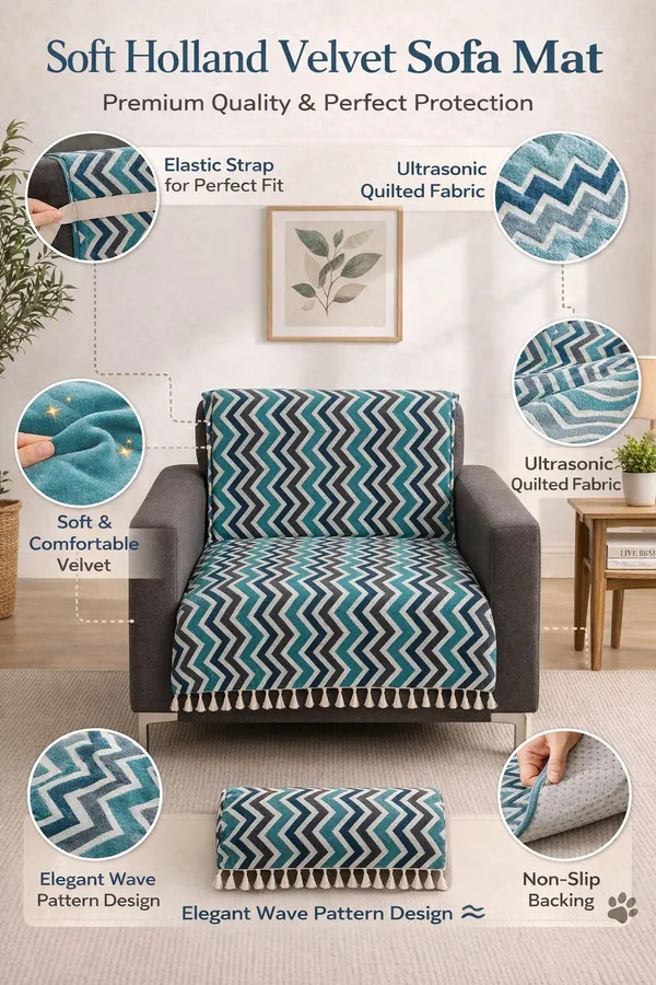 Gifts_Island_Velvet_1_Seater_Sofa_Striped_Cover_(_Blue_Wave)