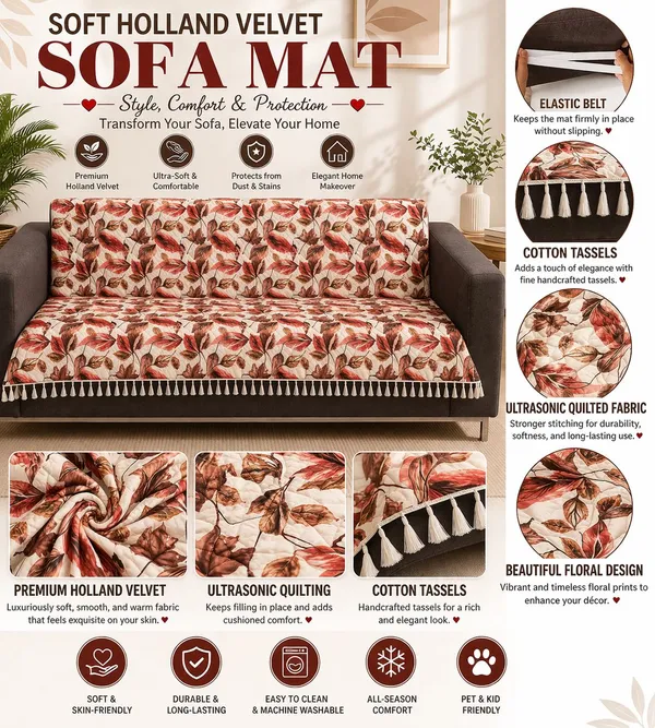 Gifts_Island_Velvet_3_Seater_Sofa_Floral_Cover_(_Maroon_Fur)